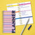 Bright Pink Undated Weekly Spiral Planner