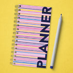 Bright Pink Undated Weekly Spiral Planner