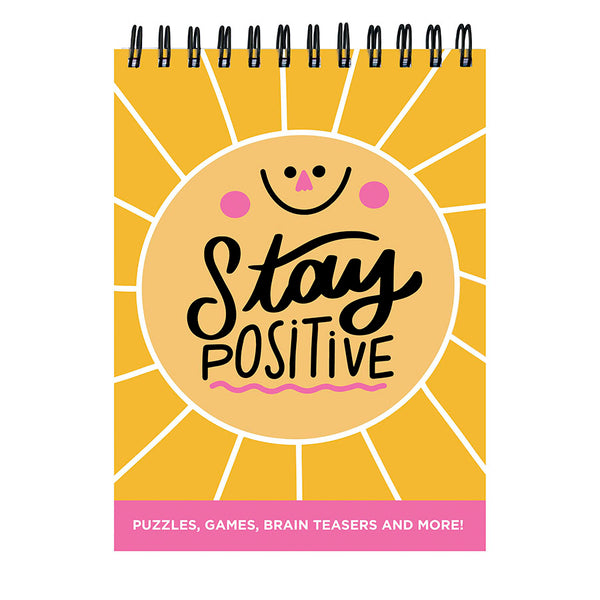Stay Positive Puzzle Book Spiral Puzzle Pad