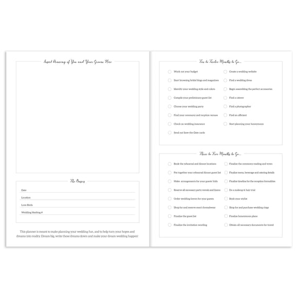 Woah Open Dated Wedding Planner