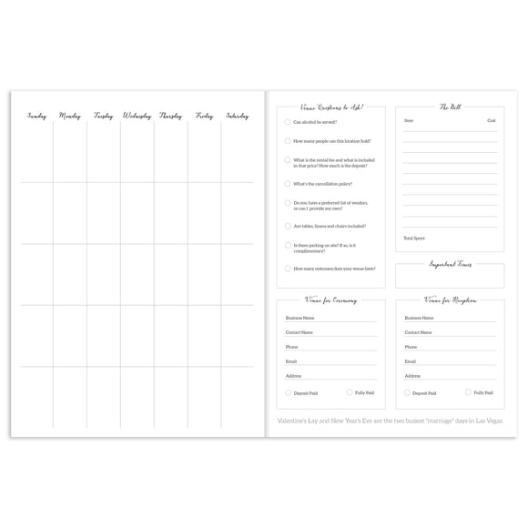 Woah Open Dated Wedding Planner