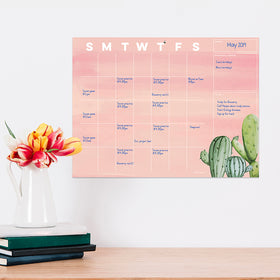 Cactus Mini Open-Dated Desk Pad - 0