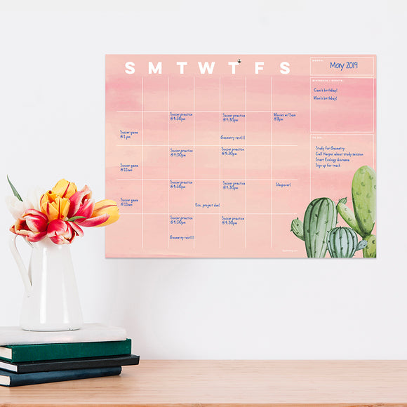 Cactus Mini Open-Dated Desk Pad