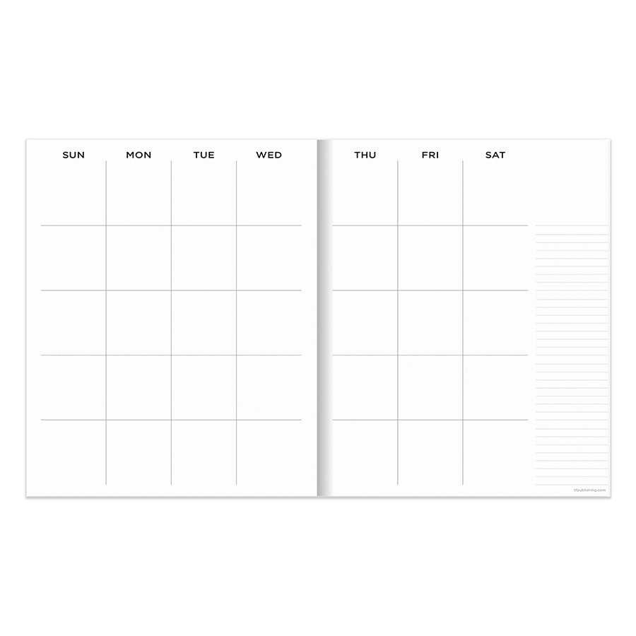 Emerald Green Undated Large Monthly Planner-4