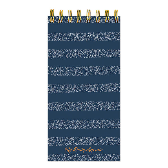 Blue Boho Stripe Daily Agenda