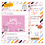 Super Stripe Weekly Square Schedule Pad
