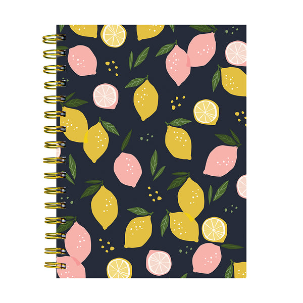Joy Lemon Squeeze Spiral Lined Journal
