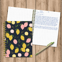Joy Lemon Squeeze Spiral Lined Journal
