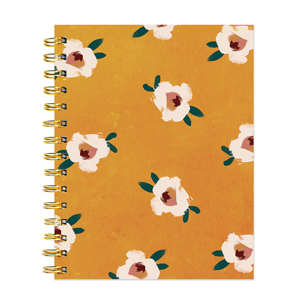 Sahara Floral Boho Spiral Lined Journal