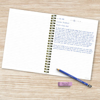 Sahara Floral Boho Spiral Lined Journal