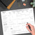 Utility Large 12x9 Weekly Task Planner Desk Pad