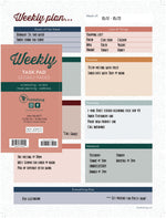 Boho Large Weekly Task Pad