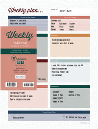 Boho Large Weekly Task Pad