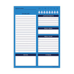 Bright Blue Day Daily Task Pad