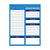 Bright Blue Day Daily Task Pad