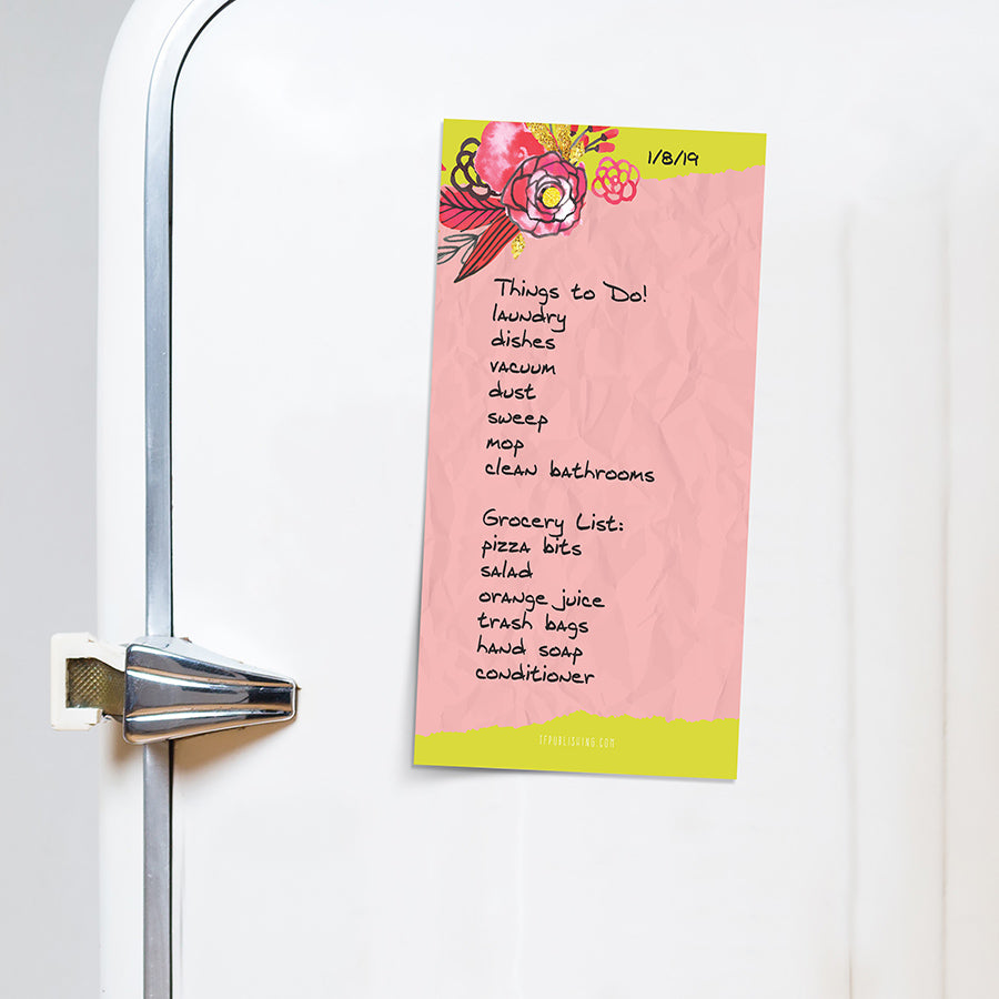 Flowers Memo Magnet Pad