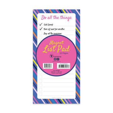 Bright Stripes Memo Magnet Pad