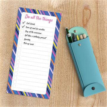 Bright Stripes Memo Magnet Pad