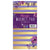 Violet Gold Stripe Memo Magnet Pad