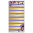 Violet Gold Stripe Memo Magnet Pad-3
