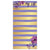 Violet Gold Stripe Memo Magnet Pad