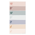 Weekly Color Block Boho Magnet List Pad