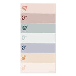 Weekly Color Block Boho Magnet List Pad