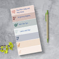 Weekly Color Block Boho Magnet List Pad
