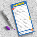 Blue La La Magnet List Pad