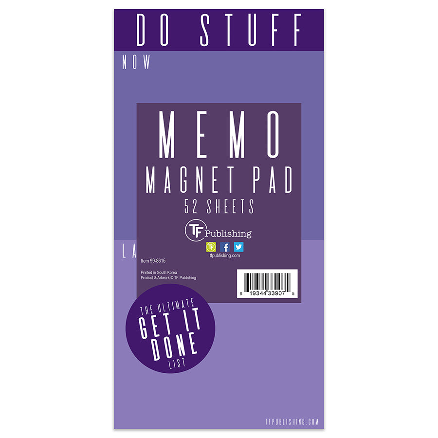 Violet DO STUFF Memo Magnet Pad