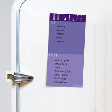 Violet DO STUFF Memo Magnet Pad - 0