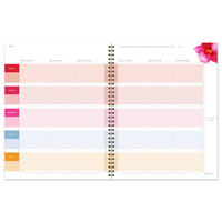 Floral Open Dated Weekly/Monthly Teacher Lesson Planner