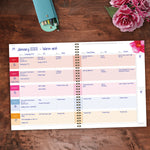 Floral Open Dated Weekly/Monthly Teacher Lesson Planner