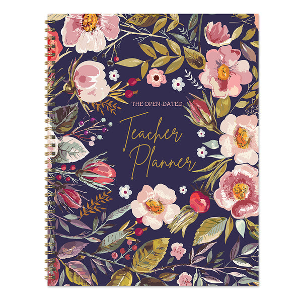 Botanical Floral Undated Weekly Teacher Planner Lesson Plan Book