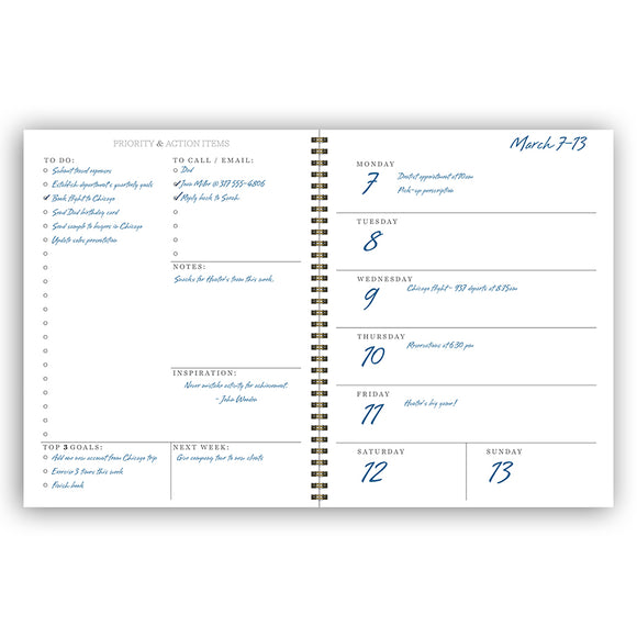 Undated Executive Weekly Planner