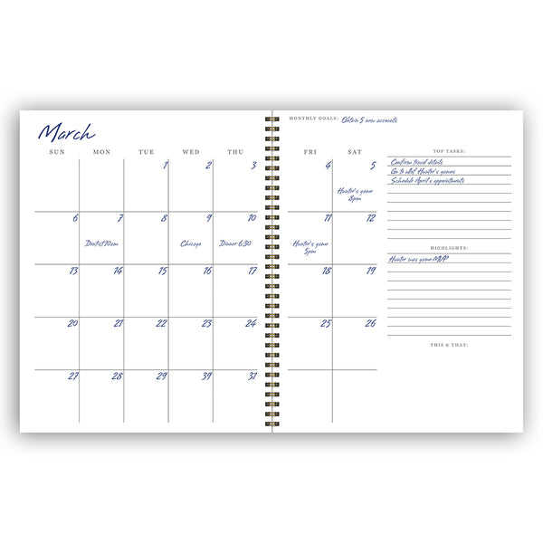 Undated Executive Weekly Planner
