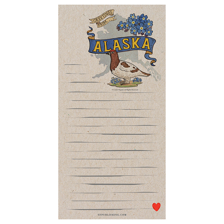 Alaska Memo Magnet Pad