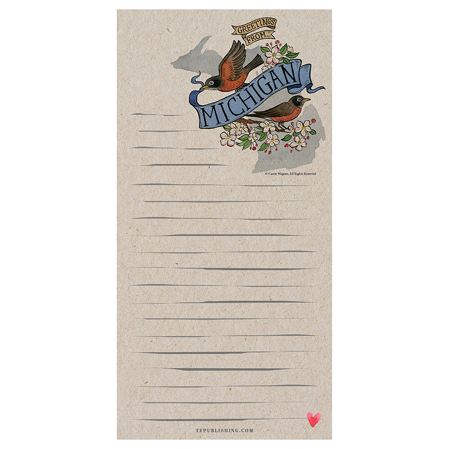 Michigan Memo Magnet Pad