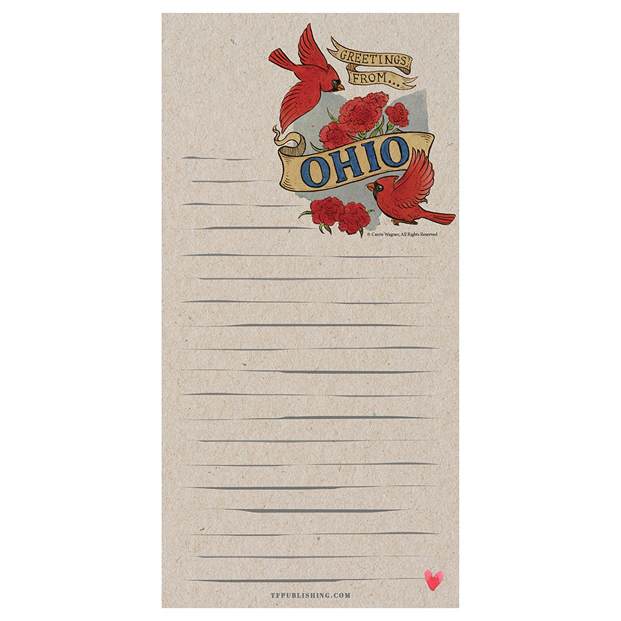 Ohio Memo Magnet Pad