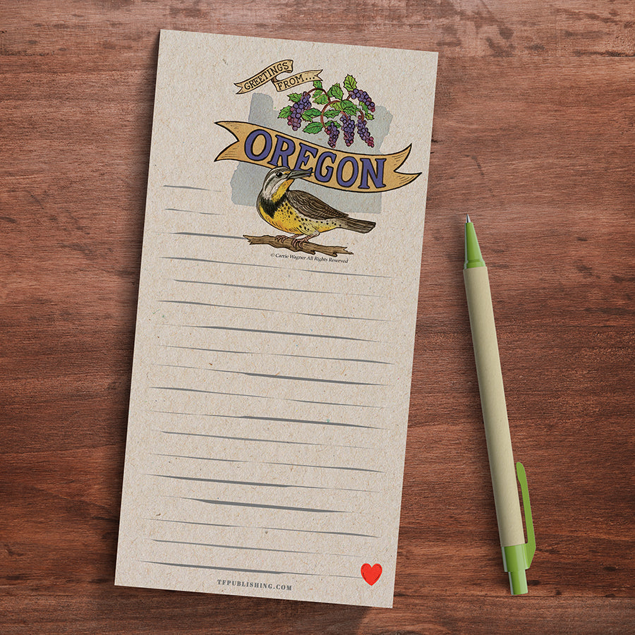 Oregon Memo Magnet Pad